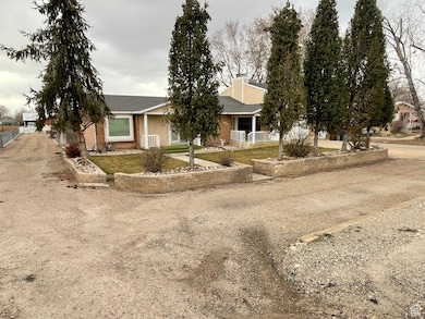 View of front of property with fence