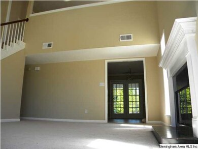 Fireplace in a spacious, vaulted, wide-Open Greatr