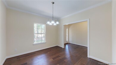 Dining Room to Foyer. Photo of similar constructio