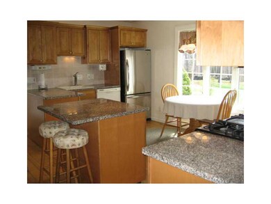 Kitchen. Bay window looks out to beautiful landsca