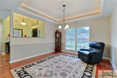 The open floor plan makes this spacious home feel 