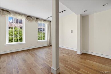 Unfurnished room featuring light hardwood / wood-s