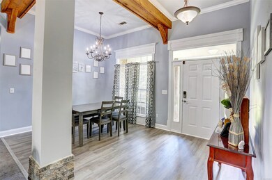 Foyer and formal dining area
