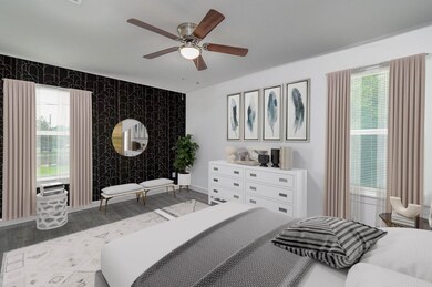 Virtually Staged Primary bedroom
