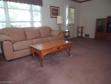 Spacious! The living room goes all the way across 