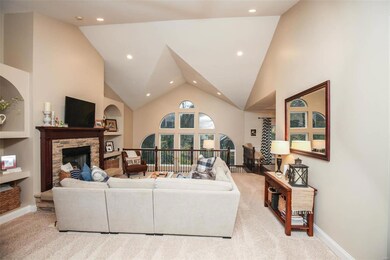 Vaulted ceilings in the great room