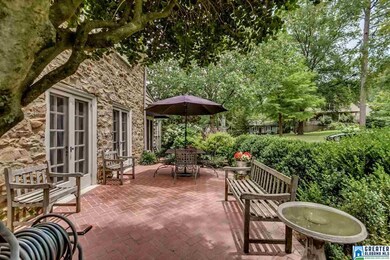 Multiple French doors open from Living room