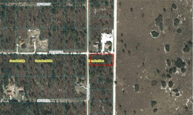 This is a 2015 aerial of the lot outlined in red. 