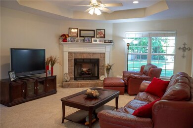 The family room has plenty of space to spend time
