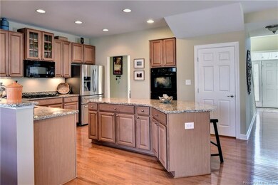The kitchen also has under cabinet lights.