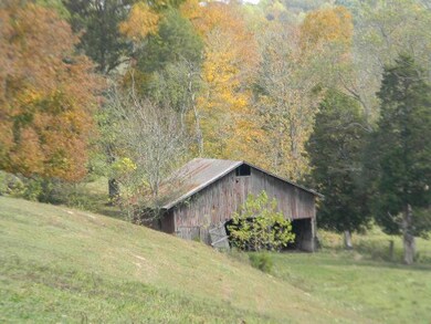 View of barn..  The beautiful fall colors are just beginning to show!