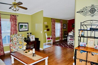 Smaller den into formal dining area