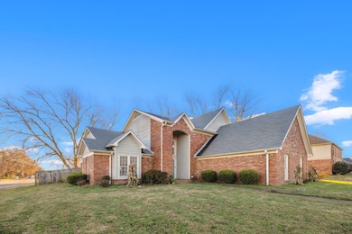 View of front of home with a front yard