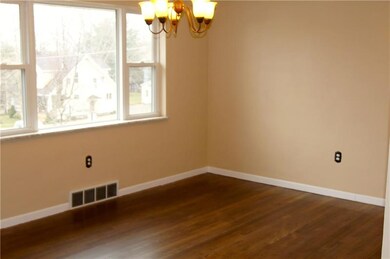 Dining room with large picture window