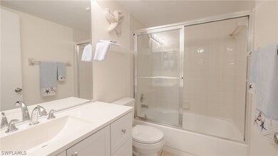 Guest Bath w/ new vanity, top, toilet, shower door