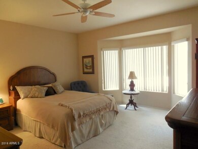 Master bedroom w/bay windows