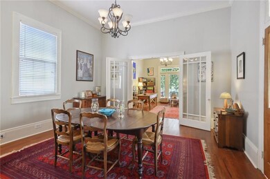 Dining room flows from living room
