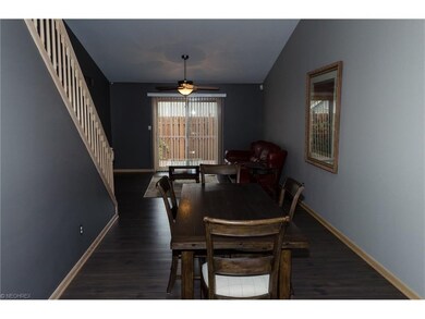 View from kitchen. Dining area and large living ro