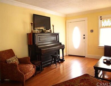 Living room, view of front door