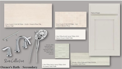 Warm tones for the Owner's and Secondary bath.