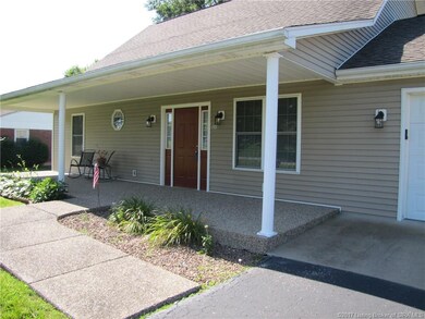 Large covered front porch, offers plenty of space 