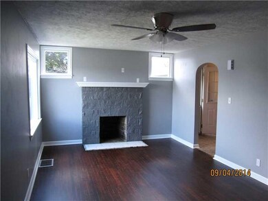 Living Room. refinished, walnut stained hardwood f