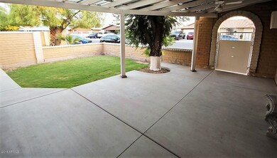 concrete added to courtyard