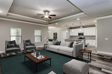 Family Room to Kitchen - Staged