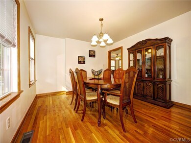 Dining room connects to the kitchen for easy enter