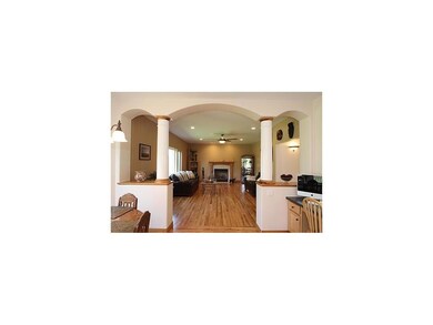 Great Room. Georeous archway.  Open foor plan with