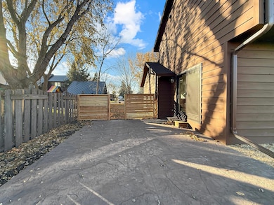 Side Stamped Concrete Patio