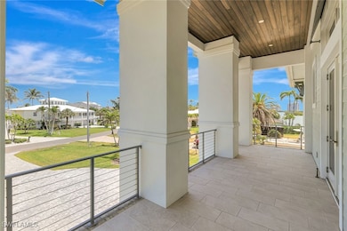 View of front balcony