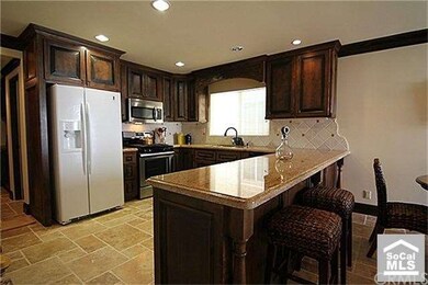 Gourmet kitchen with granite counters