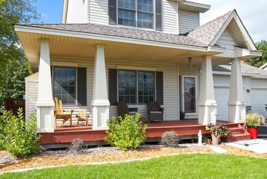Welcoming front porch