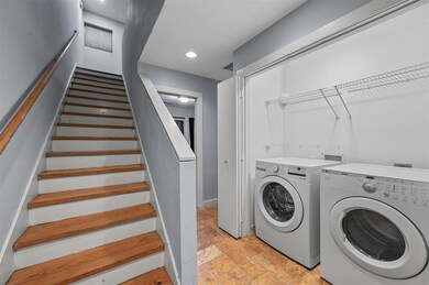 Clothes washing area featuring independent washer 