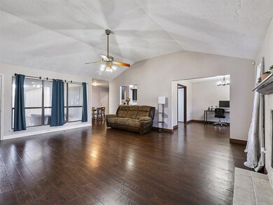 The living room is HUGE! 20'3