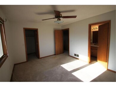 Master Bedroom to walk-in closet and bath door.