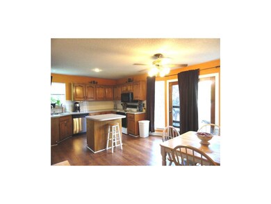 Eat in kitchen walks out to a beautiful, large dec