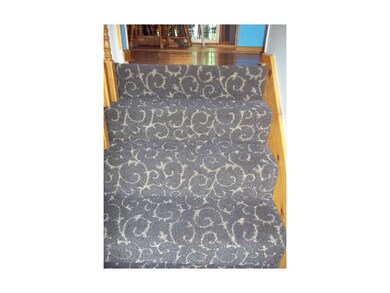 Commercial grade carpeting on stairs