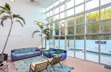 Living room to pool area