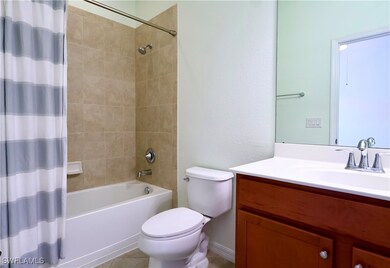 Bathroom featuring shower / bath combination with