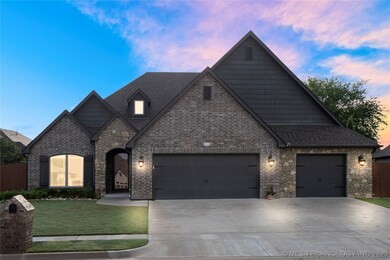 Front elevation at dusk