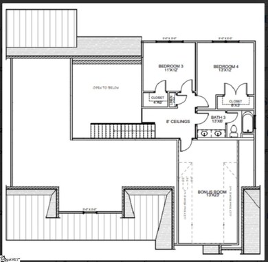 Hampton floorplan- second level.