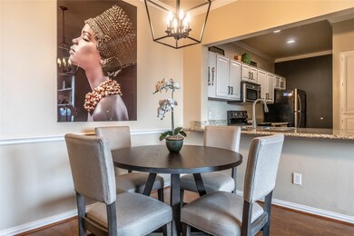 Dining area and breakfast bar.