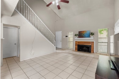 High ceilings in living area