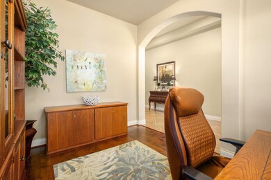 Cozy private formal Living area away from the rest of the home (being used as the study)