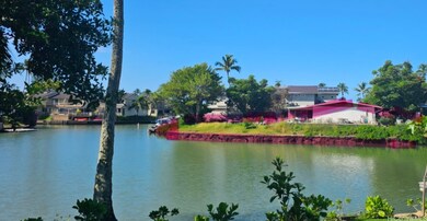 This is the Marina front from across the waterway.