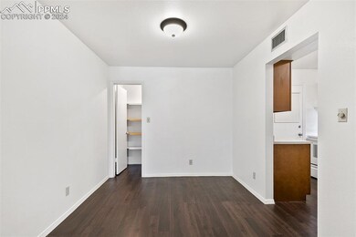 Dining room with storage closet and access to kitc