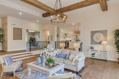 Great room to office and kitchen