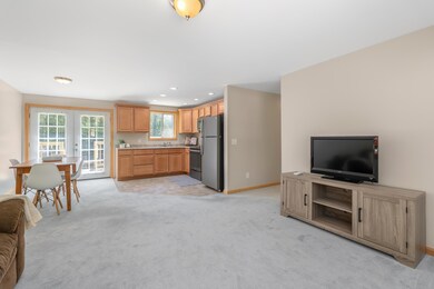 Dining room and kitchen
